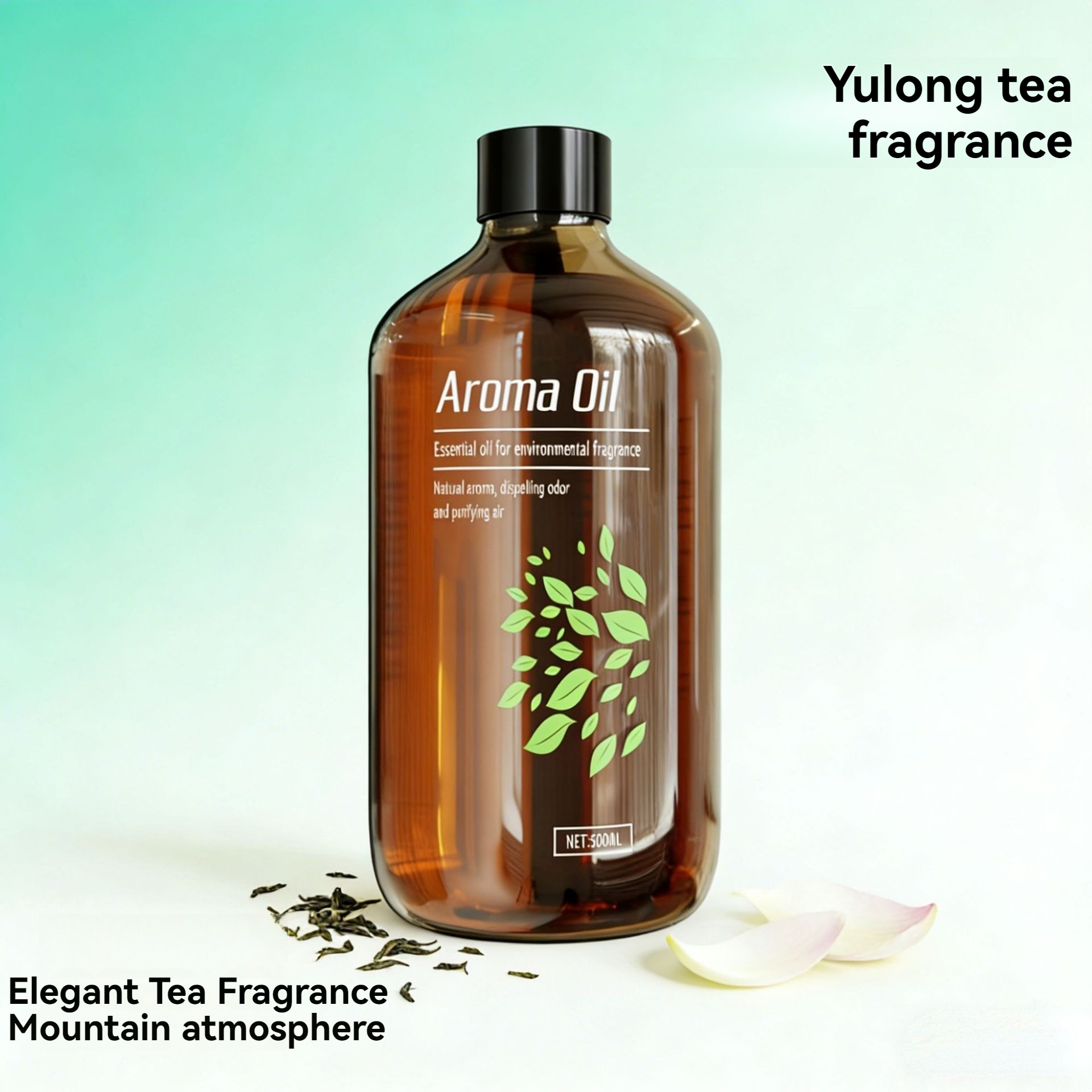 Fragancia de Té Yulong (Cuerpo de botella marrón oscuro)