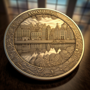 Amsterdam Commemorative Coin Customization Tourist Attractions Gift Commemorative Coin Activities Collection Commemorative Coin - Product Image 6