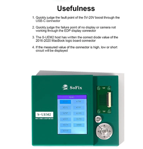S-UEM2 Tester USBC & EDP Meter EDP Verbinder für MacBook Mac Logic Board Bildschirm-Testbox Reparaturtool - Product Image 5