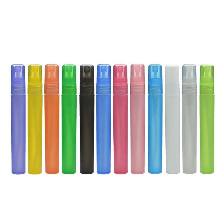 Taobao küçük fantezi 15ml cep renkli plastik Mini kristal parfümler sprey şişeleri