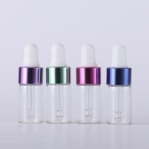 1ml 2ml 3ml 5mlミニサンプルドロッパーボトル空の化粧品ドロッパーボトル、エッセンシャルオイル香水用ゴールデンキャップ付き - Product Image 6
