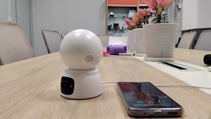 Cámara IP inteligente para interiores de 1080P, monitoreo inalámbrico con Sensor CMOS de 360 grados, cámara de visión nocturna de seguridad para el hogar para mascotas/bebés - Product Image 6