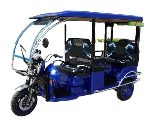 Garantía de calidad Scooter eléctrico de alta potencia Triciclo de 3 ruedas Motocicletas Entrega Barato Auto Rickshaw Taxi Ev Tuc para la venta