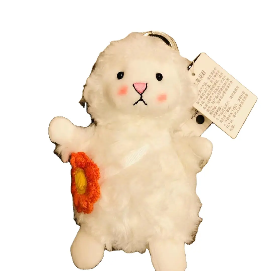 O cordeiro bonito branco Multisize macio super personalizado encheu o brinquedo musical animal do luxuoso do carneiro recheado