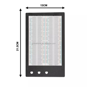 Arduinoプロトタイピングデモンストレーションキットおよびボード用の金属製バックプレート付きブレッドボード用の大きな1660タイポイントソルダーレス - Product Image 2