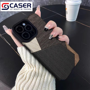 Yaratıcı ekleme renk deri dikey desen cep telefonu kılıfı Anti damla yumuşak telefon kabuk için Iphone 15 14 16 - Product Image 3