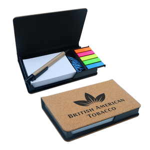 Bloc de notas de cuero PU, papelería de negocios de hotel escolar personalizado, bolígrafo, notas adhesivas, soporte para caja de Bloc de notas, juego de regalo para grabado láser - Product Image 6