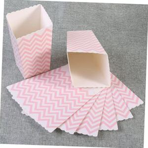 装饰派对喜欢定制盒子混合条纹波浪和圆点图案爆米花纸箱 - Product Image 4