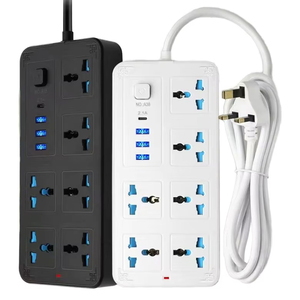 Enchufe de extensión múltiple universal de alta calidad, interfaces y 4 6 salidas USB, tira de alimentación multifuncional para oficina y hogar - Product Image 1
