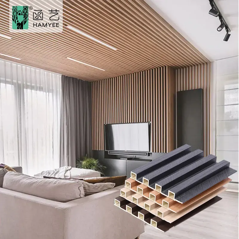Alternativas de madera para decoración de interiores, panel de pared WPC ecológico