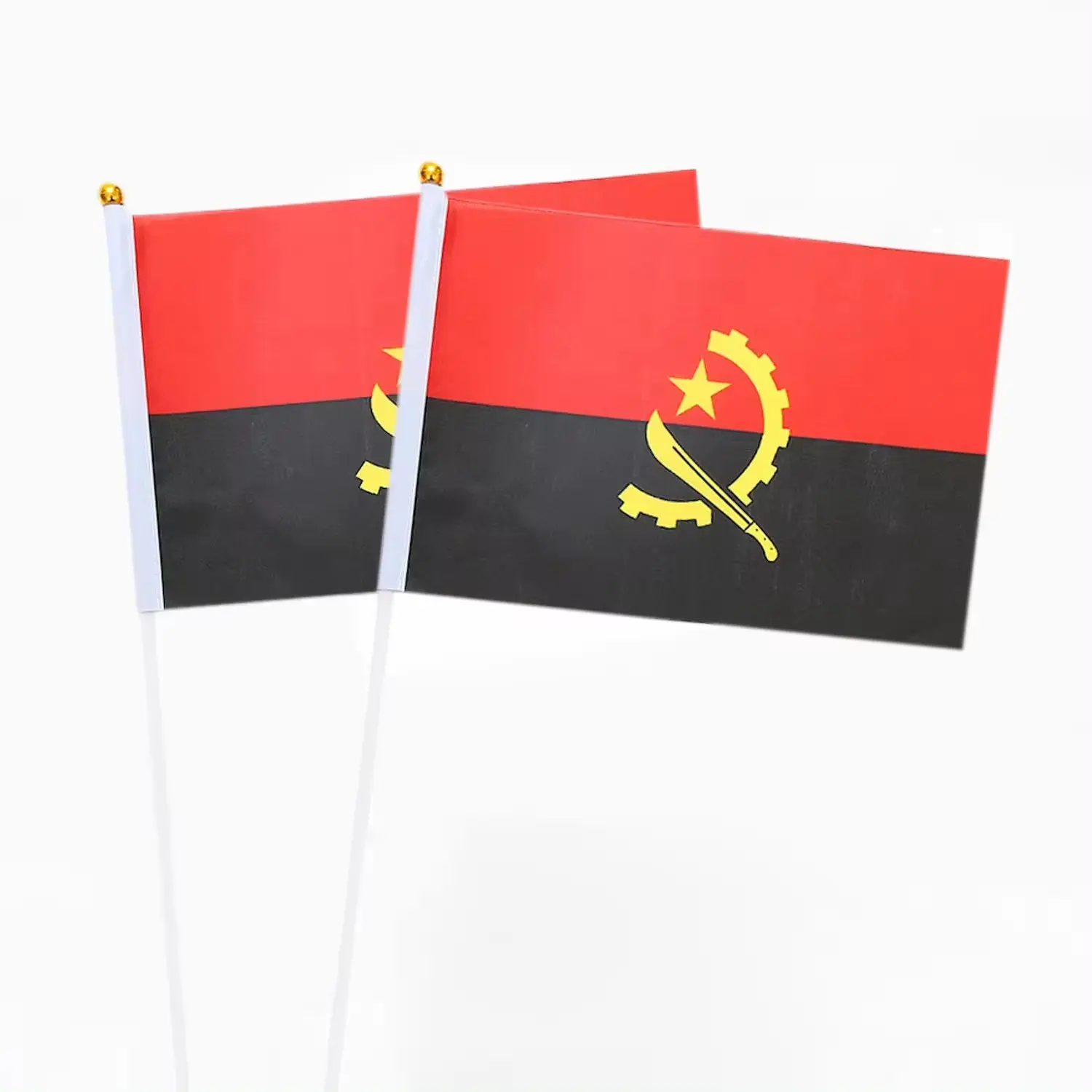 Bandiera del bastone di Angola bandiera portatile che sventola tutti i paesi del mondo sventola bandiera Mini striscione portatile