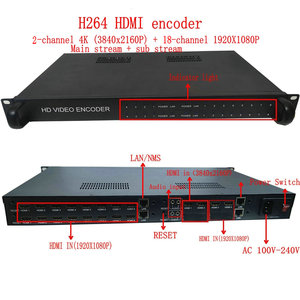 Encoder video MI H265HD a 20 canali HD MI a IP RTMP RTSP HTTP TS HLS UDP - Product Image 4