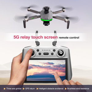 Yeni S155 fırçasız Drone ile 7.2 inç büyük ekran 5G röle üç eksenli Gimbal GPS dönüş uzaktan kumanda kamera ile donatılmış - Product Image 4