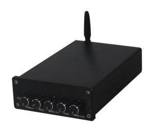 2.1 Channel Bluetooth <strong>Amplifier</strong> with Subwoofer <strong>Output</strong> Crossover &amp; Level <strong>Controls</strong> for Bookshelf/Desktop/Commercial Use - Product Image 1