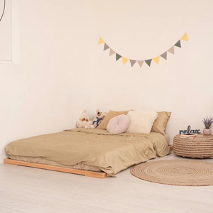 Vloerbed Futonbasis Japans Schrijnwerk Bedframe <span class=keywords><strong>Platform</strong></span> Bed Pallet Bed Laag Profiel Bed Tatami Bed Minimalistisch Houten Slaapkamerbed - Product Image 1