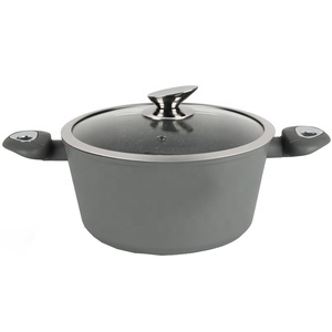 Forged Aluminum 15pcs Grey Marble Coating Cookware <strong>Set</strong> - Product Image 2