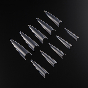 Dolum jel nail İpuçları 7 8 9 düz XXL sivri stiletto çivi ipuçları plastik stiletto boyutu 7 - Product Image 1