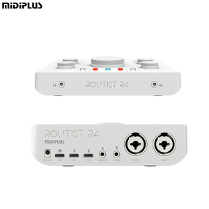 Midiplus Routist R4 profesional 2 canales USB estudio tarjeta de sonido grabación 24 Bit 192Khz interfaz de Audio para transmisión en vivo - Product Image 6
