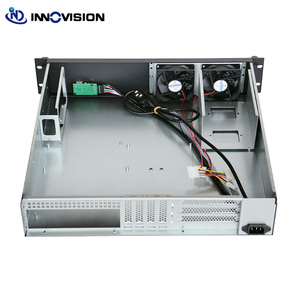 2U แบบกะทัดรัด19นิ้วลึก450มม. แร็คเคสเซิร์ฟเวอร์ Micro ATX <span class=keywords><strong>IPC</strong></span> โครงแบบสั้นสำหรับอุตสาหกรรม