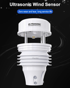 Anemómetro ultrasónico automático para estación meteorológica, Sensor de dirección de velocidad del viento con salida RS485 de 4-20mA - Product Image 6