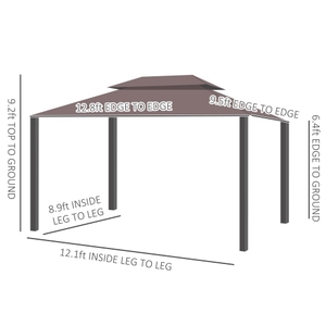 โครงอลูมิเนียมเคลือบผงกลางแจ้งขนาด3X5 hardtop พร้อมฝาปิดด้านข้าง - Product Image 3