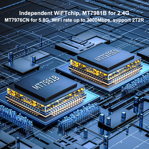 AX3000 WiFi 6 Mesh System with Dual Band 2 Point 4GHz High Speed Signal Coverage for Seamless Smart Home <strong>Networking</strong> - Product Image 3