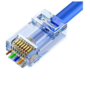 金メッキCAT5 CAT6 RJ45 UTP/SFTP 8P8Cプラグ-1000Dサイクルでテスト済みマスケーブルアセンブリ用カラーコーディング - Product Image 1