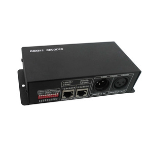 3 канала RGB контройлер с управлением DMX декодер с регулируемой яркостью DMX 512 Декодер контроллер для сценического освещения - Product Image 4