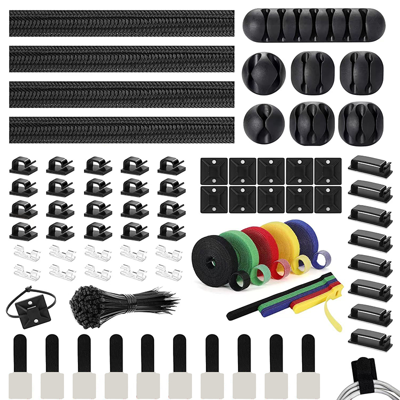 204pcs Câble Organisateur Kit