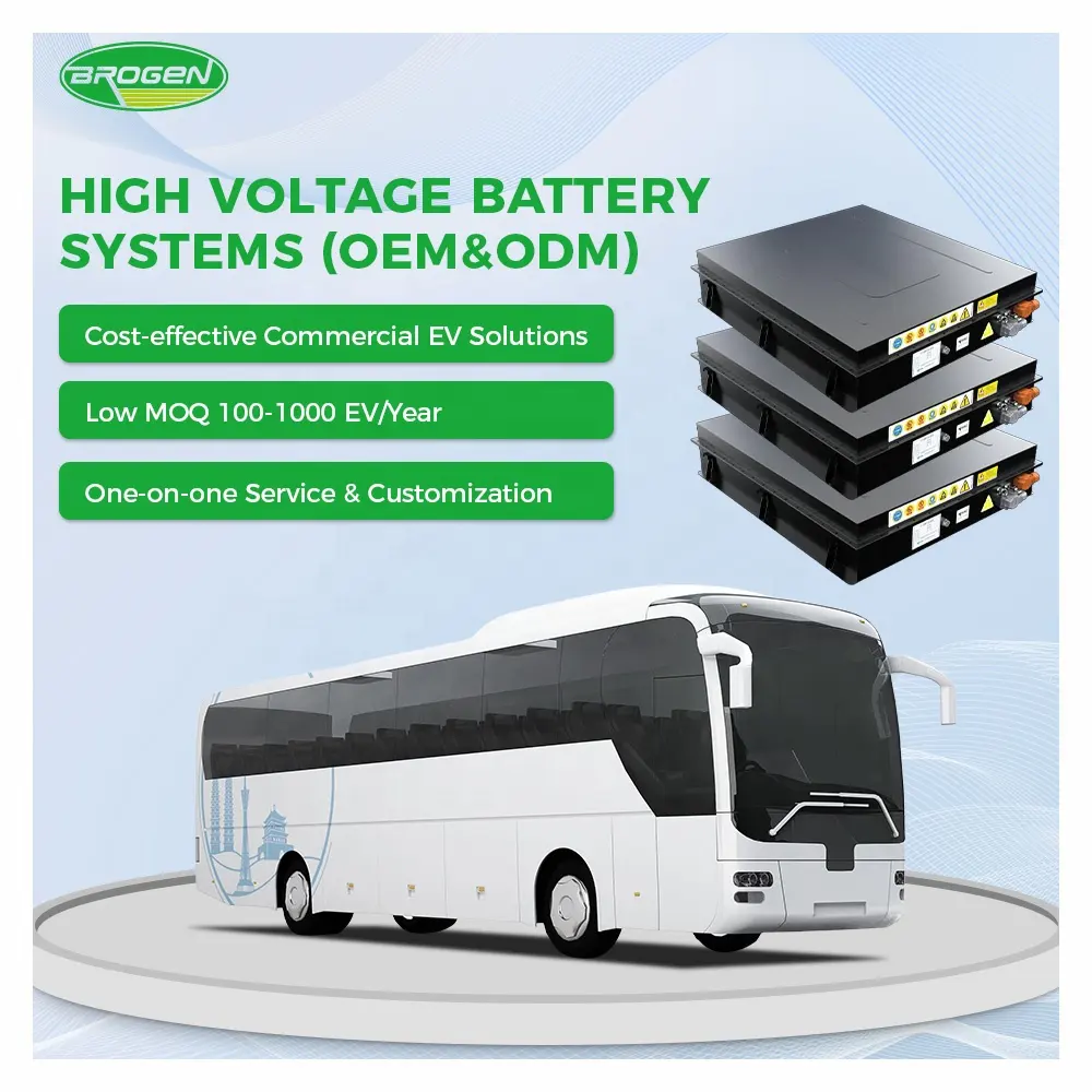 Brogen commercio all'ingrosso di litio Bus elettrico EV batteria ricaricabile per gli autobus interurbani