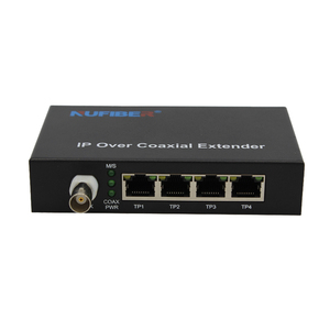 10/100イーサネットオーバー同軸 (EOC) エクステンダー4 LANおよび1 BNC 2KM IPレンジ光ファイバメディアコンバータ - Product Image 2