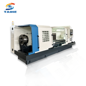 Alta precisión QK1319 Mandril doble 2 ejes Horizontal cama plana torneado Siemens Fanuc CNC máquina de torno roscado de tubos para la venta - Product Image 1