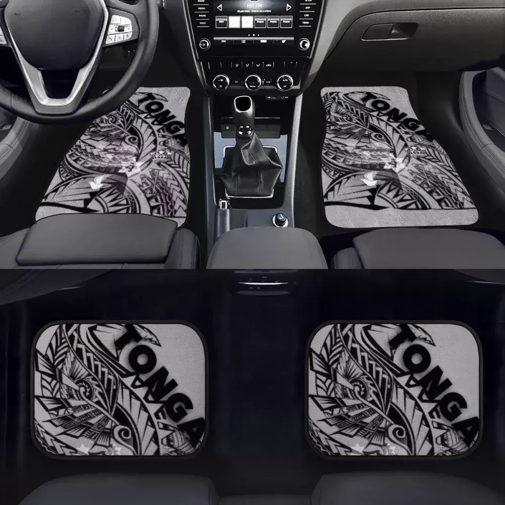 新スタイリッシュなトンガ3D印刷昇華車マット高級カスタム車のフロアマット防塵フル車のマットセットドロップシッピング