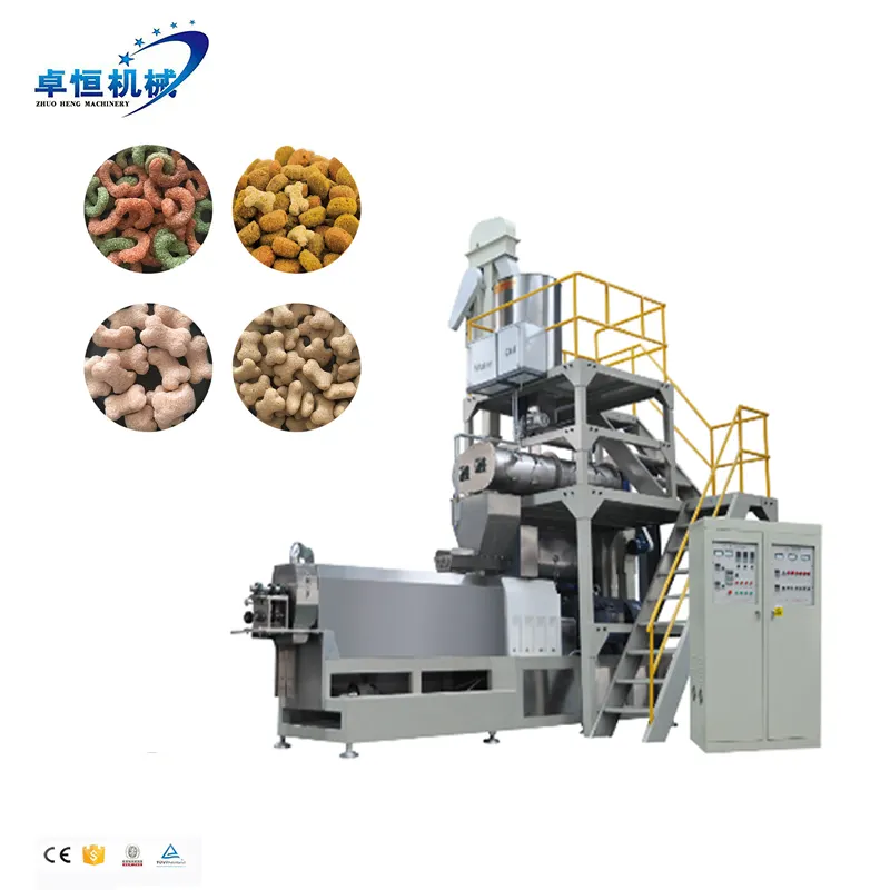 Zhuoheng-máquina automática de fabricación de alimentos para perros, línea de procesamiento para fábrica de alimentos, tamaño grande