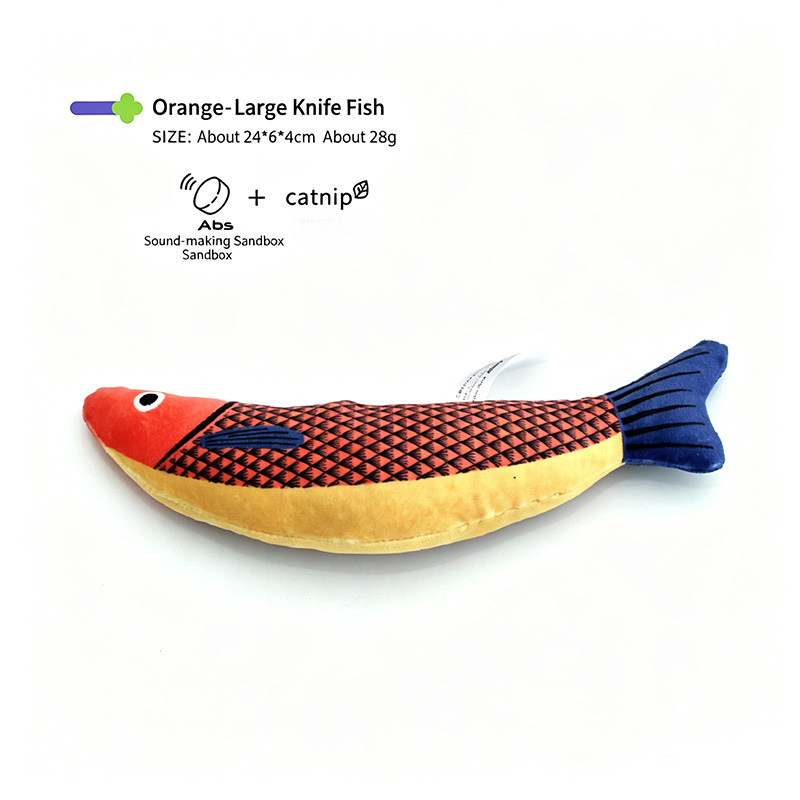 Orange-big knife fish