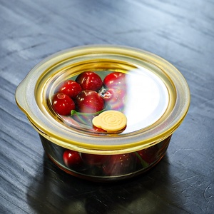 Bộ hộp đựng thức ăn thủy tinh chịu nhiệt cao, dùng được trong lò vi sóng, chất liệu thủy tinh borosilicate, kín hơi, dùng cho nhà bếp, gia đình, học sinh. - Product Image 6