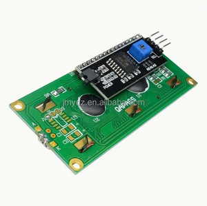 1602A 5V gelbg grüner Bildschirm mit Blacklight 1602 16×2 LCD-Display IIC/I2CModule LCD1602 für Raspberry Pi Arduino STM32 DIY