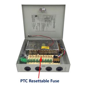 CCTV güç kaynağı 12V 10A 9CH 9 kanal güç dağıtım Metal kutu PTC sıfırlanabilir sigorta için gözetim kameraları (12V10A9CH-P) - Product Image 4