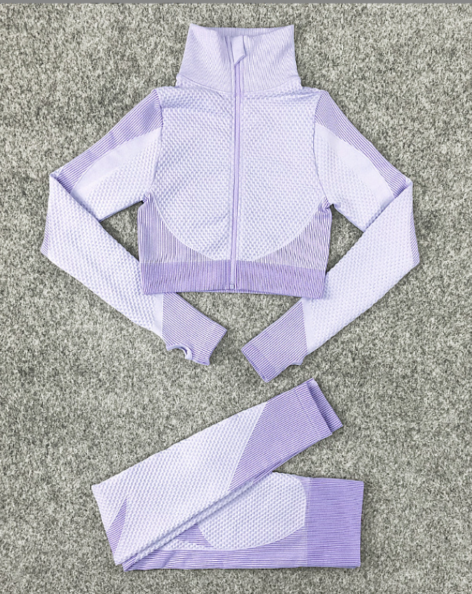 Purple jacket leggings 2pcs