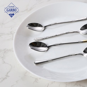 18/10 di alta qualità in argento acciaio inox posate cena cena set coltello forchetta con modello laser personalizzato per uso domestico