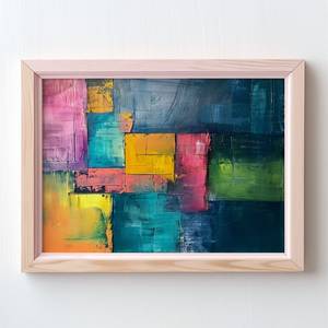 所有新的抽象画画布墙艺术彩色抽象墙艺术海报 - Product Image 4