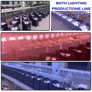 SMART DJ S4 4*18w RGBWA UV 6in1 Battery Wireless <strong>DMX</strong> <strong>512</strong> LED Uplight DJ Lights Stage Light for Wedding Event Party App <strong>Control</strong> - Product Image 5