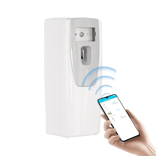 Nhà vệ sinh dispensador de Nước hoa inteligente Wall Mount tự động làm mát không khí Aerosol phun Dispenser app điều khiển nhà máy giá