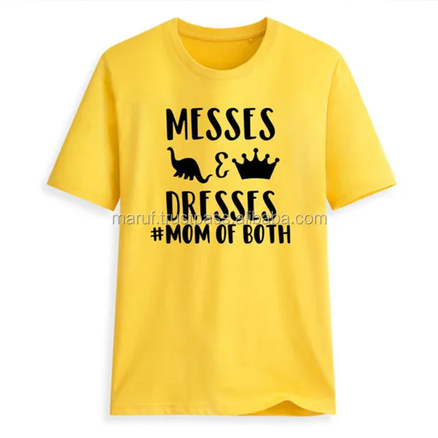 Camiseta ajustada de media manga para mujer, camiseta informal de color amarillo brillante, MMCTW15, venta al por mayor