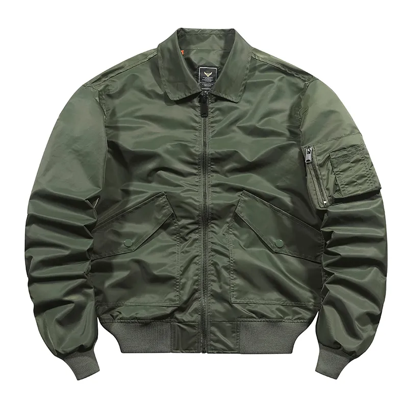 2023 ricamo personalizzato logo flying giacca antivento warm flight outdoor pilot vintage designer printed bomber men jacket