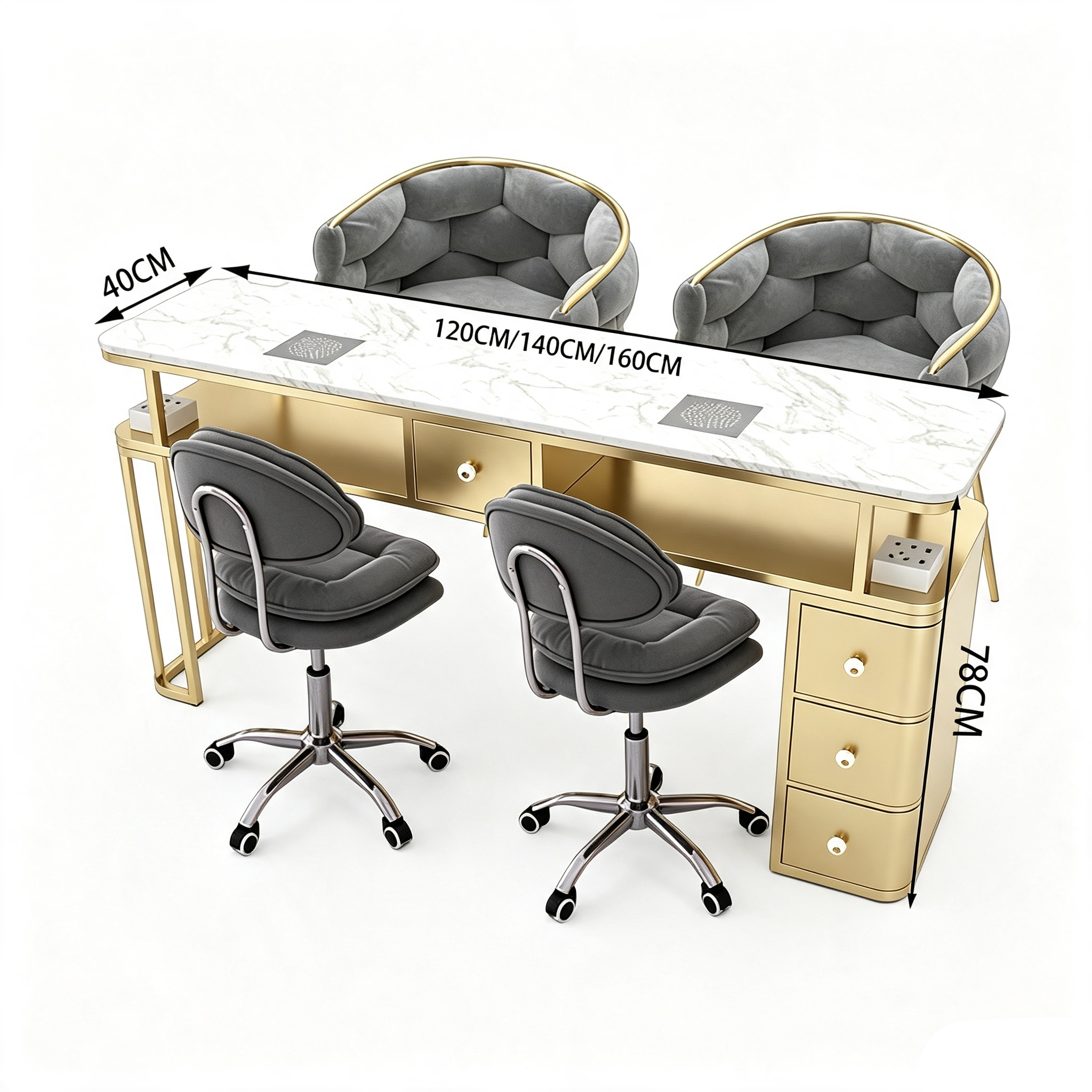 02 Table de salon de manucure