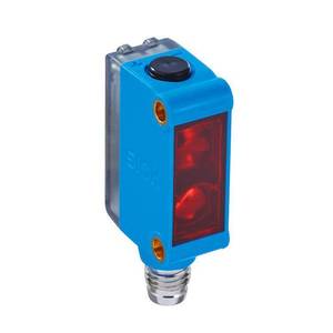 Sensores fotoeléctricos en miniatura de luz roja visible para detectar objetos transparentes, rango de sensor de 5 m, Sick, 1 unidad