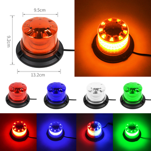 7 yanıp sönen desenler dönen 24 LED Strobe işaret ışığı Amber acil mıknatıs uyarı ışıkları için forklift  - Product Image 6