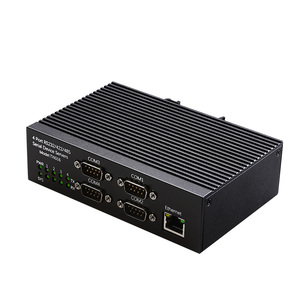 DIEWU Din Rail 4端口工业串行到以太网设备转换器RS232/RS485/ RS422串行端口传输设备
