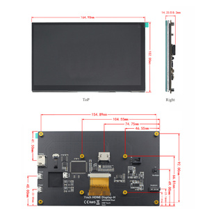 Vendita calda 7 pollici lampone Pi industriale LCD Touch Monitor di fabbrica diretta con scheda HMI 1024*600 risoluzione eccellente - Product Image 6